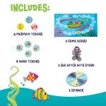 Peaceable Kingdom Mermaid Island Award Winning Cooperative Board Game for 2 to 6 Kids Ages 5+
