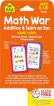 School Zone Math War Addition & Subtraction Game Cards: 56 Cards, Kindergarten, 1st Grade, 2nd Grade, Math Games, Numbers, Math Facts, Early Math, Ages 6+