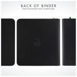 Vault X 12 Pocket Trading Card Zip Binder, 480 cards, Premium Exo-Tec Album Material, 20 Side-Loading Pages, Folder for Collectible Card Games, Sports, TCG (Black)