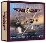 Warlord Blood Red Skies The Battle of Midway War Game - Role Playing Strategy Board Games for Adults, Table Top WWII Strategic Wargaming Kit - Tabletop Military History RPG Without Terrain