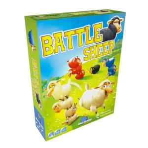 Battle Sheep Hex Board Game | Area Control Light Tactical Strategy | 2-4 Players | for Kids Teens Family Adults Couples | by Blue Orange Games