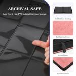 Trading Card Binder, 9 Side Loading Pocket Card Album Hold Up to 540 Cards, Zipper Binder for Cards Collection, TCG Card Holder for Game Card, Sports Card, Yugioh, MTG etc.（Pink 9）