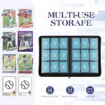 Trading Card Binder, 9 Side Loading Pocket Card Album Hold Up to 540 Cards, Zipper Binder for Cards Collection, TCG Card Holder for Game Card, Sports Card, Yugioh, MTG etc.（Pink 9）