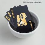 ACELION Waterproof Playing Cards, Plastic Playing Cards, Deck of Cards, Gift Poker (Black Diamond Cards)