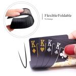ACELION Waterproof Playing Cards, Plastic Playing Cards, Deck of Cards, Gift Poker (Black Diamond Cards)