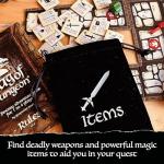 Bag of Dungeon Bag of Dungeon: A Fantasy Dungeon Adventure Board Game | 1-4 Players, Age 7+ | Simple-to-Play | Travel Friendly | Tabletop RPG | Classic Sword and Sorcery Gaming in a Bag