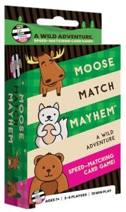 Moose Match Mayhem - by Taco Cat Goat Cheese Pizza – A Wild Adventure, Speed-Matching Card Game! Easy, Fast and Fun for Family Game Night for Kids Ages 7+, Teens, Adults