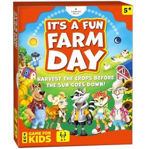It’s a Fun Farm Day – Cooperative Board Game for Kids Ages 5–10 | Teamwork, Strategy & Memory Game for Elementary Kids, Classrooms & Family Night