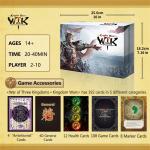 WTK: Kingdoms Wars - Historical Strategy War Card Board Game Sanguosha Guozhan, Expansion for 2-10 Players Age for 14+, time with 20-40min
