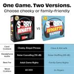 Sorry What Game - Uncensored Lip Reading Party Games for Adults - Based On The Headphone Challenge TikTok Trend - 2+ Players 40,000 Funny Phrase Combos - Card Games for Adults & Friends (Ages 17+)