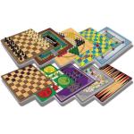 Merchant Ambassador: Classic Games, 100 Games, Enjoy 100 Different Games, Includes 5 Double-Sided Playing Boards, Fun for Children and Adults, For Ages 3 and up