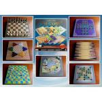 Merchant Ambassador: Classic Games, 100 Games, Enjoy 100 Different Games, Includes 5 Double-Sided Playing Boards, Fun for Children and Adults, For Ages 3 and up