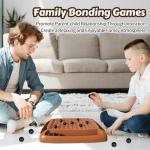 Magnetic Game Chess, Magnet Chess 40 Piceses Fun Family Games for Kids and Adults, Table Top Board Game for Game Night 2-4 Players (Brown)
