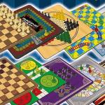 Merchant Ambassador: Classic Games, 100 Games, Enjoy 100 Different Games, Includes 5 Double-Sided Playing Boards, Fun for Children and Adults, For Ages 3 and up