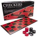 Kangaroo - Multiplayers Strategy Checker Board Game for Kids & Adults - Portable Educational Travel Cardboard Checkers - Includes Large Board w/ 24 Checkers (12 Red and 12- Black) 15x15 Inches