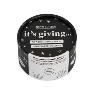 It's Giving NSFW (Not Safe For Work) – A Hilarious Adult Party Card Game Where You Say What Vibes Your Friends Are Giving, No Filter! – Perfect for Game Nights, College Parties & 18+ Hangouts