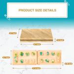 Regal Games Mancala Board Game - Fun Classic Table Game with Wooden Board for Adults & Kids - 48 Glass Mancala Beads & 2 Player Games - Ideal for Family Game Night, Travel (Ages 8+)