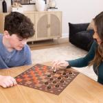 Elbow Room Games 3-in-1 Game Set, Chess, Checkers & Tic Tac Toe with Reversible Board and Instructions, Classic Strategy Fun for All Ages, 2+ Players