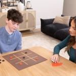 Elbow Room Games 3-in-1 Game Set, Chess, Checkers & Tic Tac Toe with Reversible Board and Instructions, Classic Strategy Fun for All Ages, 2+ Players