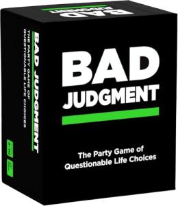 BAD JUDGMENT Party Game - The Game of Questionable Life Choices - Adult Card Game for White Elephant Parties, Stocking Stuffers and Board Games Night with Your Friends