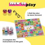 Broytain Drinking Board Game for Adults with Non-Slip Rubber Mat, Interactive Drinking Party Games for Game Night, Bachelorette, Girls Night, Birthday, Couples, Family Game Night, 2-8 Players Age 21+