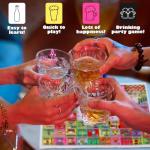 Broytain Drinking Board Game for Adults with Non-Slip Rubber Mat, Interactive Drinking Party Games for Game Night, Bachelorette, Girls Night, Birthday, Couples, Family Game Night, 2-8 Players Age 21+