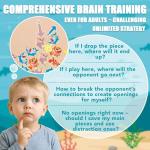 Fish Arena Connect 5 Wooden Toy – Ocean Animal Board Games for Kids, Fun 2 Player Family Strategy Game