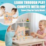 Fish Arena Connect 5 Wooden Toy – Ocean Animal Board Games for Kids, Fun 2 Player Family Strategy Game