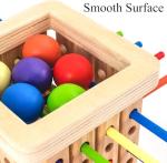 Pichoi Montessori Wooden Board Game for Age 3-5, Math Educational Puzzle Game for Kids 4-6-8, Fine Motor Skills Toys & Counting Toy Multiplayer Family Game Travel Toys Gifts for 3 4 5 6 Years Old