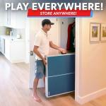 GoSports 6 ft x 3 ft Mid-size Table Tennis Game Set - Indoor / Outdoor Portable Table Tennis Game with Net, 2 Table Tennis Paddles and 4 Balls