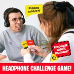 Sorry What Game - Uncensored Lip Reading Party Games for Adults - Based On The Headphone Challenge TikTok Trend - 2+ Players 40,000 Funny Phrase Combos - Card Games for Adults & Friends (Ages 17+)