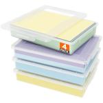 Lifewit 4 Pack Plastic Multi-Purpose Storage Box with Latching Lids, Clear A4, 8.5" x 11" Letter Size Paper Storage, Storage Containers for Board Game, Craft, Document, Magazine, Art Supplies