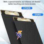 Black Card Sleeves Fit for MTG, 300 Pack Perfect Fit Standard Card Sleeves for Trading Cards Sports Cards Baseball Cards TCG, Sturdy and Nice Shuffling