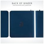 Vault X Premium Exo-Tec Zip Binder 12 Pocket, 20 Double-Sided Pages for 480 Side-Loading Slots for Board, Collectible or Trading Card Game Protective Folder Album (Blue)