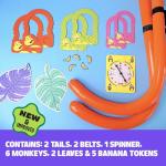 It's Bananas! The Monkey Tail Game - Funny, Fun Party Game & Board Game for All, Stocking Stuffer, Christmas, Thanksgiving, White Elephant, Girls Night, Birthday Gift, Gag, Novelty