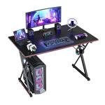 CubiCubi Gaming Desk 32 Inch PC Computer Desk, Home Office Desk Table Gamer Workstation, Simple Game Table, Black
