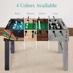Best Choice Products Large 54 Inch Full-Size Foosball Table for Home, Game Room - Includes 2 Balls, 2 Cup Holders - Natural