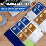 Fabmaker 36pack Trading Card Sleeve, Holds 648 Cards, 9 Pocket Card Sleeves Binder Sheets for 3 Ring Binder, 11 Holes Trading Card Binder Sleeves Fit for MTG, Baseball, Game, Business Cards, Coupon