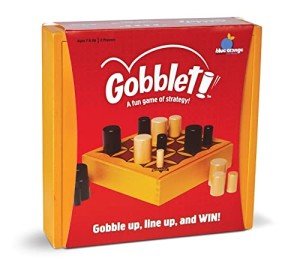 Tic Tac Toe Gobblet! 2 Players Abstract Strategy Board Game - Award Winning Kids Adults Family Original All Wooden Board Game by Blue Orange Games - Ages 7 to 99