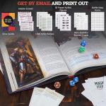 Dungeons and Dragons 2024 Player's Handbook Bundled with DND 6 Dice Sets, Flannel Bags, Complete Printable Kit - Core Rulebook with D&D Starter Set Accessory - Tabletop Board Game