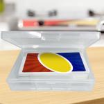 12 Pieces Card Deck Boxes Empty Plastic Storage Box Card Holder Clear Card Case, Snaps Closed