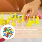 60pcs Wood Game Piece Color Pawn Chess Pieces Tabletop Game Component Fantasy Strategy Game Piece Tabletop Marker Replacement for Circus Agricola