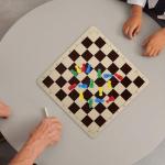 60pcs Wood Game Piece Color Pawn Chess Pieces Tabletop Game Component Fantasy Strategy Game Piece Tabletop Marker Replacement for Circus Agricola