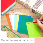 Zomiboo Tall Trading Card Dividers,10 Colors Plastic Trading Card Page Dividers for Games Sports Baseball, 2.7 x 4.2 Inch(150 Pieces)