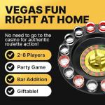 Fairly Odd Novelties Shot Roulette Drinking Game - Ultimate Shot Glass Roulette Drinking games for adults - 16pcs Red/Black Set for Party, White Elephant, Adult Game Nights - Spin & Sip with Laughter!