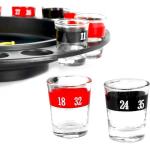 Fairly Odd Novelties Shot Roulette Drinking Game - Ultimate Shot Glass Roulette Drinking games for adults - 16pcs Red/Black Set for Party, White Elephant, Adult Game Nights - Spin & Sip with Laughter!