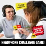 Sorry What Game - Uncensored Lip Reading Party Games for Adults - Based On The Headphone Challenge TikTok Trend - 2+ Players 40,000 Funny Phrase Combos - Card Games for Adults & Friends (Ages 17+)