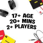 Sorry What Game - Uncensored Lip Reading Party Games for Adults - Based On The Headphone Challenge TikTok Trend - 2+ Players 40,000 Funny Phrase Combos - Card Games for Adults & Friends (Ages 17+)