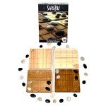 SHOBU by Smirk and Dagger: 2 Player Abstract Strategy Board Game, with Wood Boards, River Rocks and a Rope, Beautiful, Challenging and Great Gift for Couples, Family, Adults and Kids Ages 10 and Up