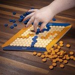 Hexus Board Game - Traditional 2 Player Strategy Board Game with Wooden 11" x 11" Hex Grid and Hexagon Tiles (Blue/Orange) - Unique Brain Teasers and Puzzle Games for Families, Friends and Collectors